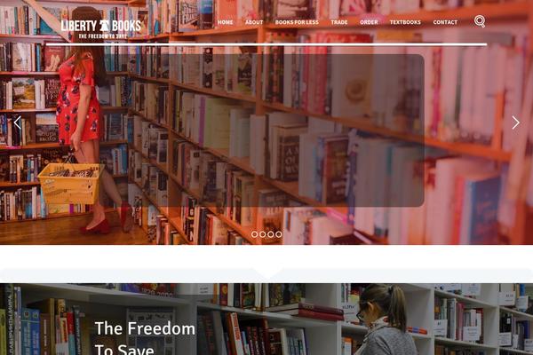 Bookshelf theme site design template sample