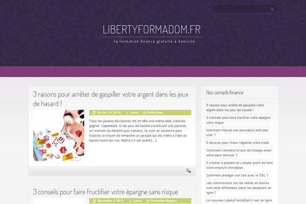 Purple Pro theme site design template sample