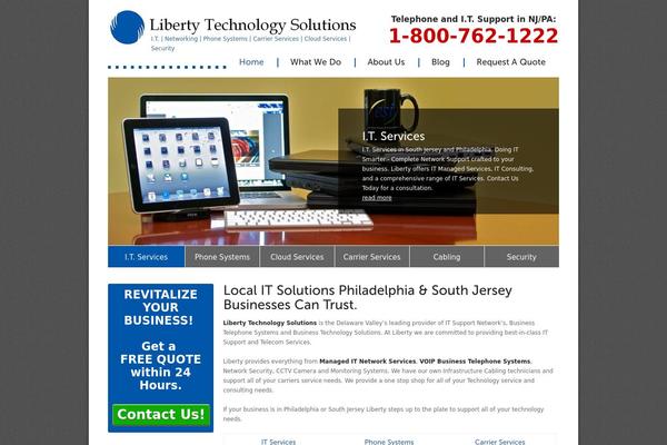 Liberty theme site design template sample