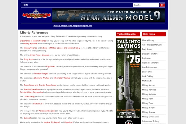 libertyreferences.com site used Channel