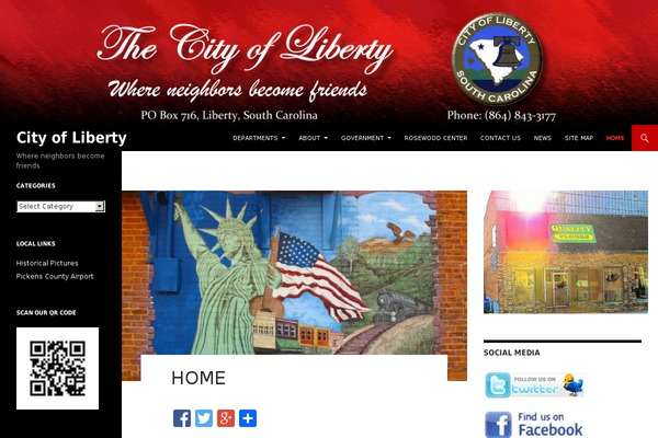 Liberty theme site design template sample