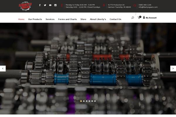Industrialist theme site design template sample