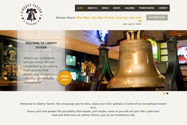 Liberty theme site design template sample