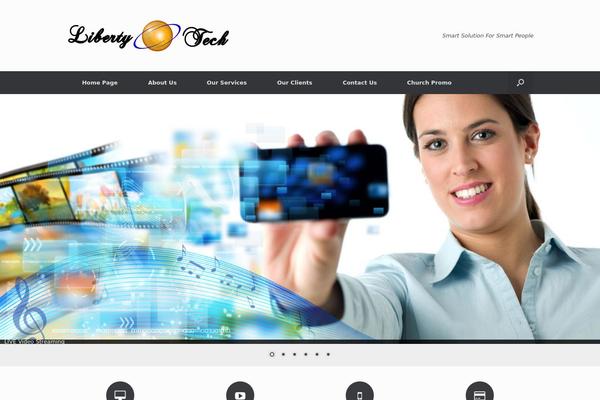 Vantage theme site design template sample