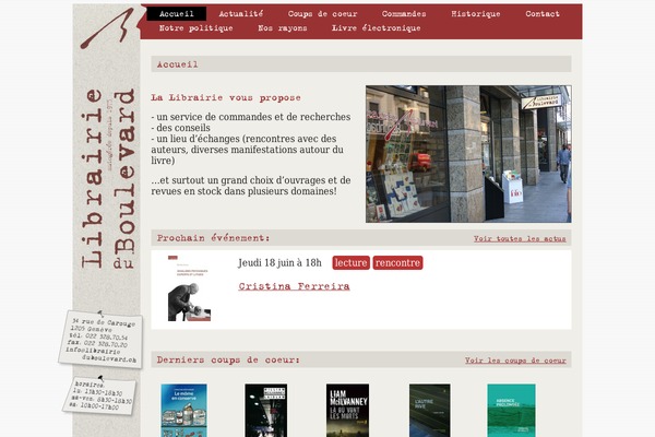 Boulevard theme site design template sample