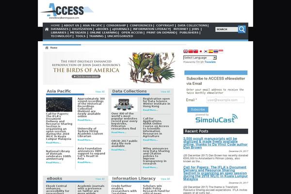 Site using Google Website Translator by Prisna.net plugin
