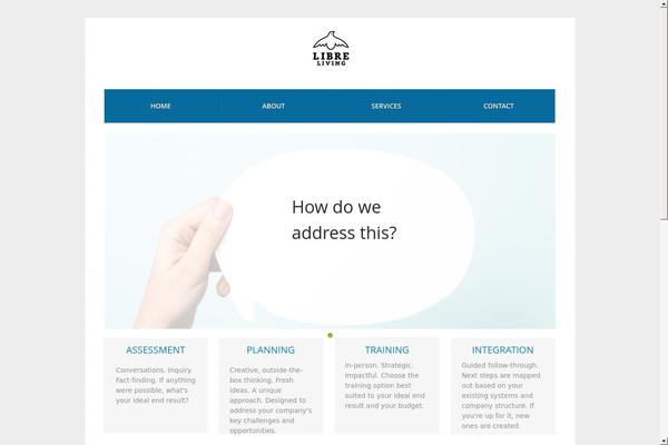 Libre theme site design template sample
