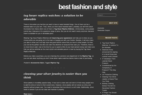 Sixhours theme site design template sample