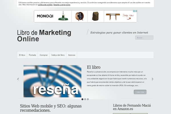 Minimal theme site design template sample