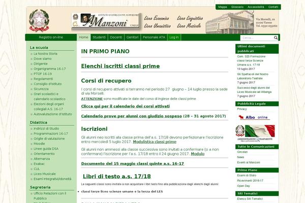 Site using Albo Pretorio On line plugin