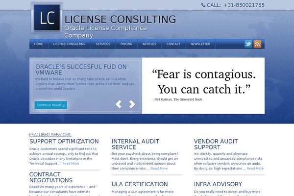 licenseconsulting.eu site used The7