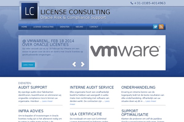licenseconsulting.nl site used Corporate