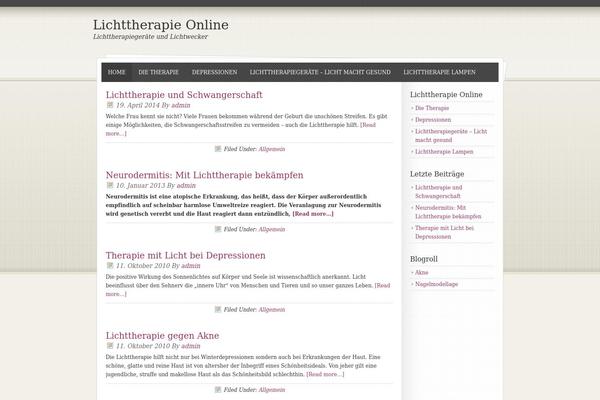 lichttherapie.de site used Mocha Child Theme