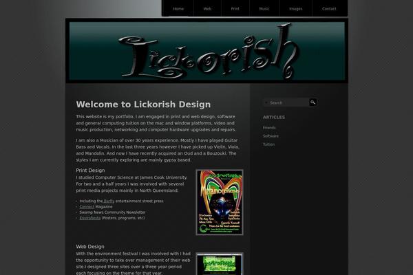 Piano Black theme site design template sample