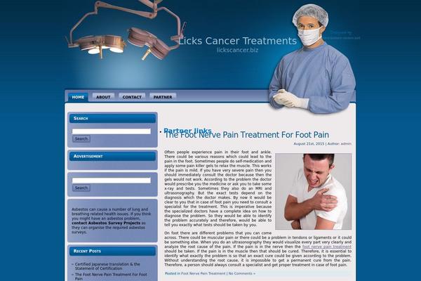 lickscancer.biz site used Surgery_wp_theme