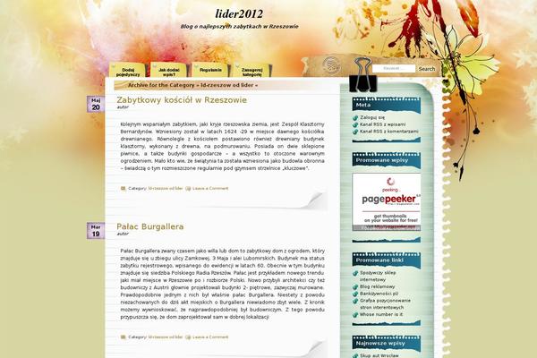 Watercolor theme site design template sample