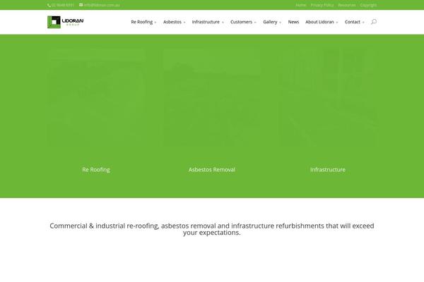 Divi theme site design template sample