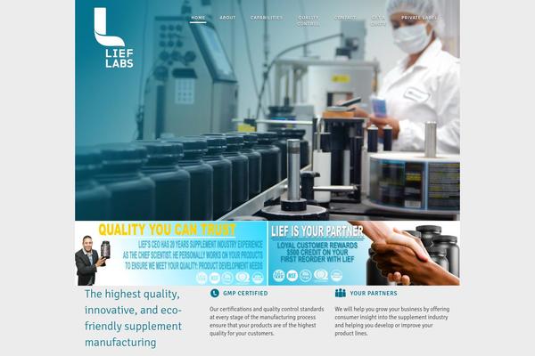 lieflabs.com site used Lief-theme