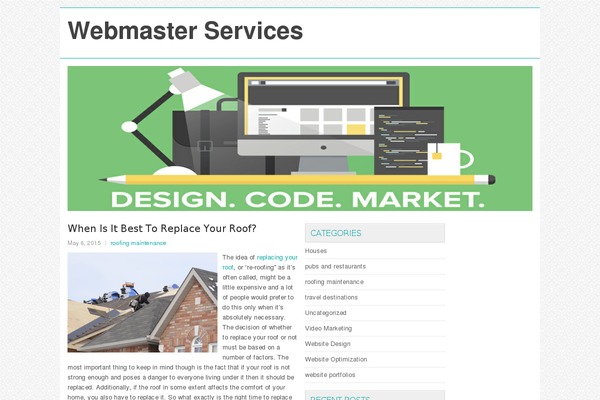 IMPACT theme site design template sample