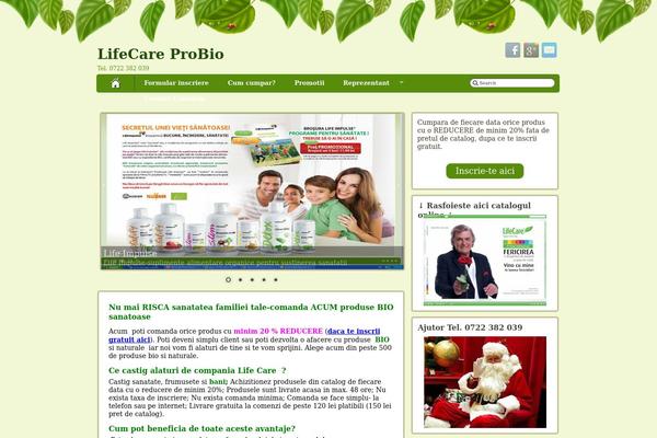 Lifecare theme site design template sample