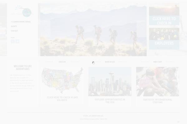 La theme site design template sample
