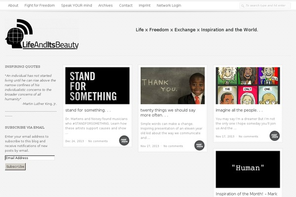 Ubergrid theme site design template sample
