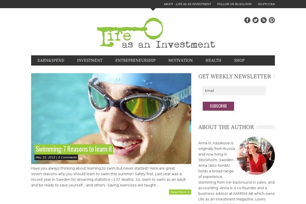 Site using Minimalist Instagram Widget plugin