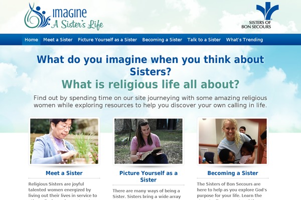 Imagine theme site design template sample
