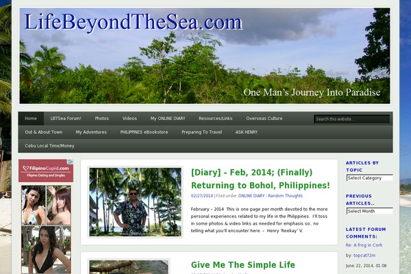 Gambit theme site design template sample