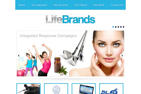 Lifestyle theme site design template sample