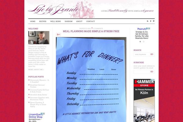 lifebyjeanie.com site used Lifebyjeanie