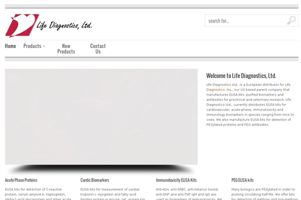 lifediagnostics.co.uk site used Bazar Child