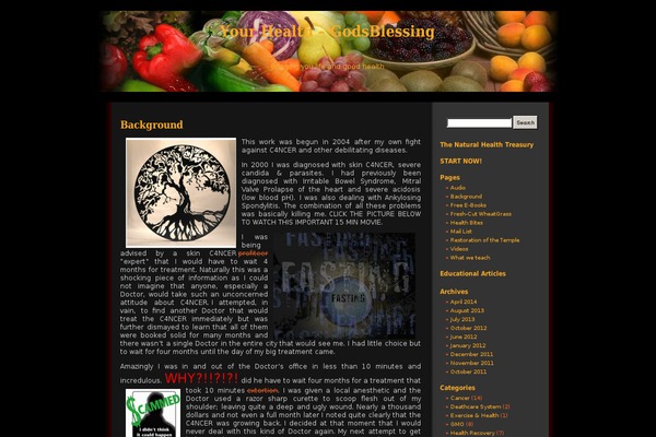lifegivingfood.com site used Halloween
