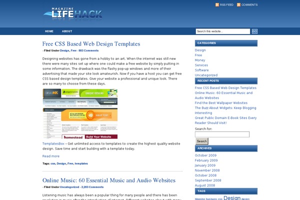 lifehackmagazine.com site used Revolution_blog_narrow-10