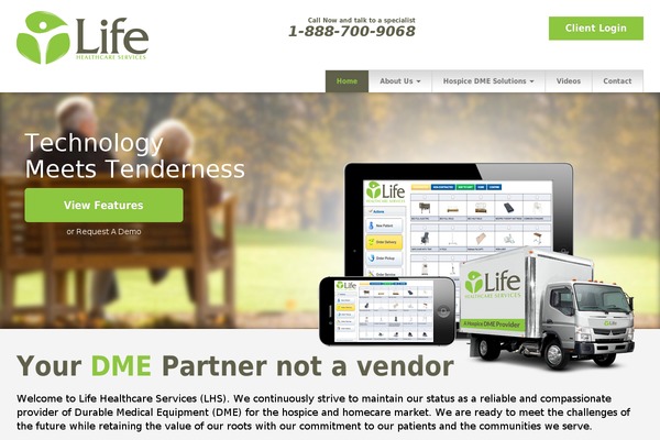 lifehealthcareservices.com site used Pop