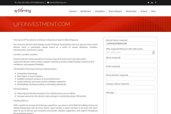 Site using Domain-inventory plugin