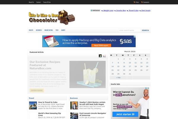 WP-Clear theme site design template sample