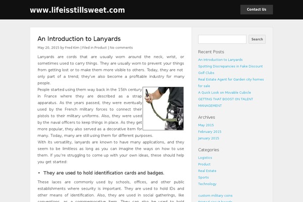 lifeisstillsweet.com site used Faber