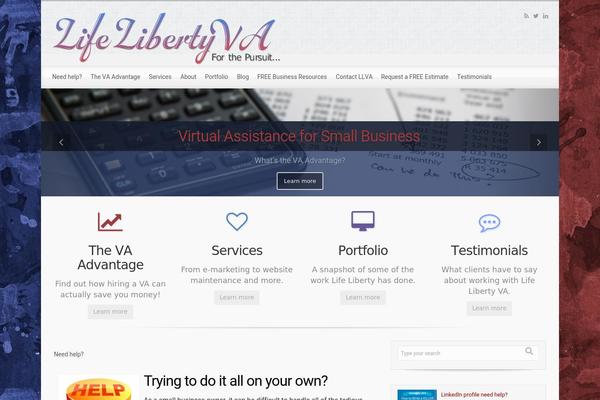 evolve theme site design template sample