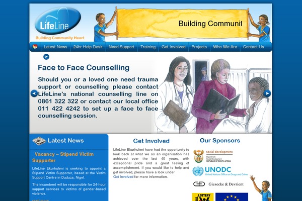 Lifeline theme site design template sample