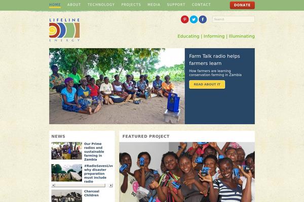 Lifeline theme site design template sample