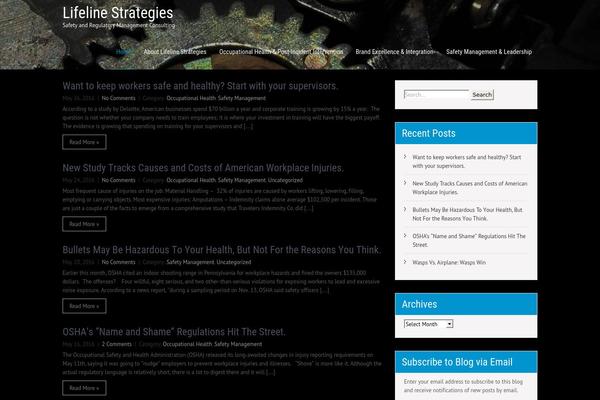 Kore theme site design template sample