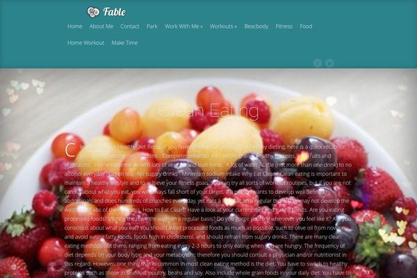 Fable theme site design template sample