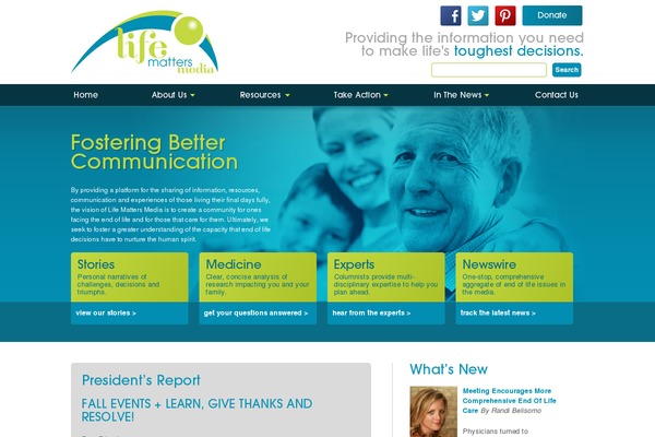 lifemattersmedia.org site used Wpinsurance-classic