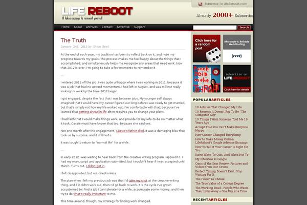 lifereboot.com site used Lifereboot