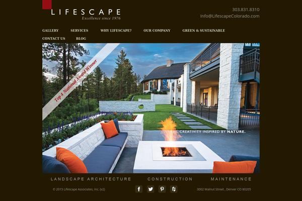 lifescape theme websites examples