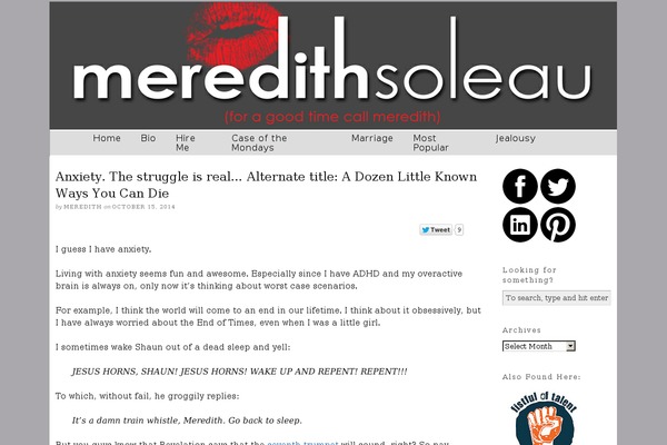 lifescrazyjoke.com site used Thesis 1.8.5