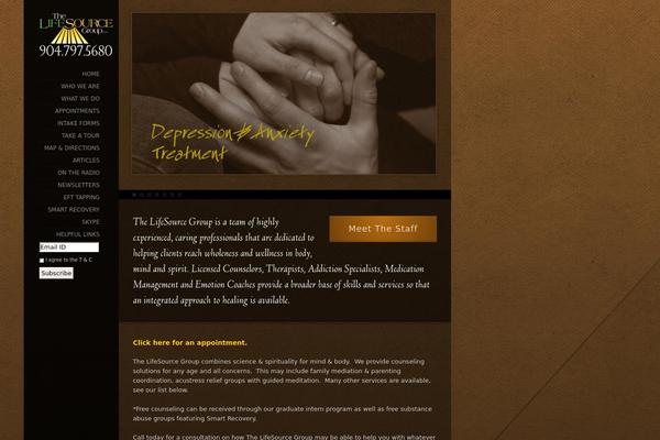 Myriad theme site design template sample