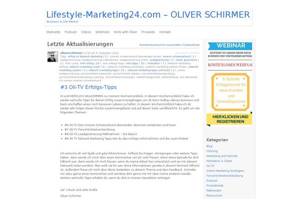 GeneratePress theme site design template sample