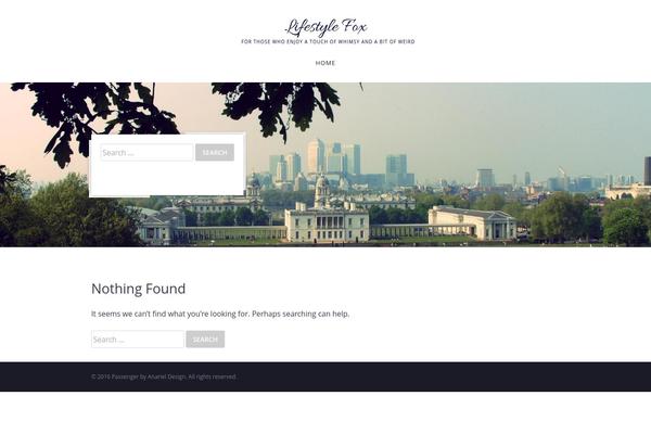 Passenger theme site design template sample